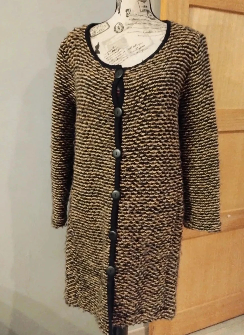 Long cardigan noir/marron, g!Ozé ,T38
